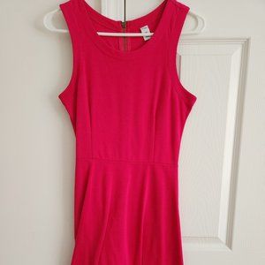 Hot Pink Old Navy Sleeveless Midi Dress